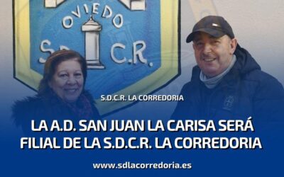 La A.D. San Juan la Carisa será filial de La S.D.C.R. La Corredoria